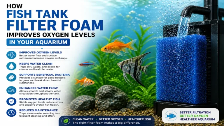 fish tank filter foam improving oxygen levels and filtration in aquarium